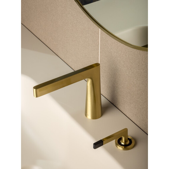 Смеситель для раковины Boheme Duo 161-MG, золото матовое - фото 6