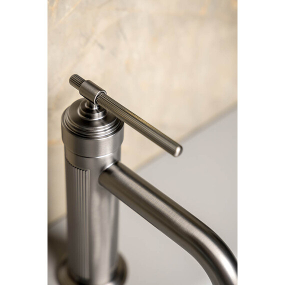 Смеситель для раковины Boheme Eterna 171-GM, графит - фото 5