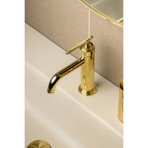 Смеситель для раковины Boheme Eterna 171-G, золото - фото 4