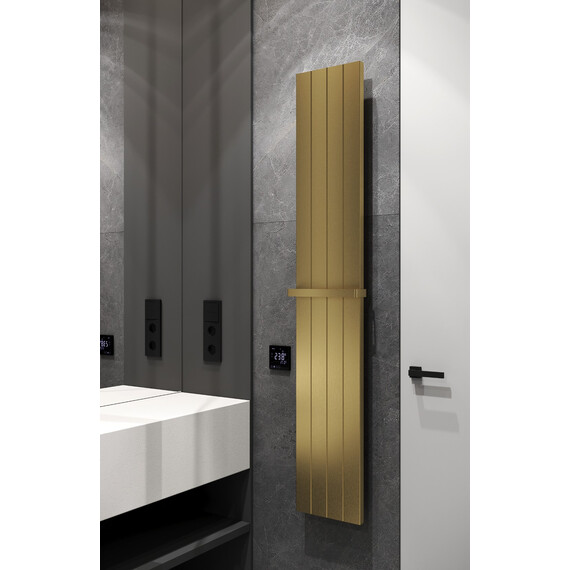 Полотенцесушитель электрический Boheme П4 250x1500 мм 725-MG, золото матовое - фото 2