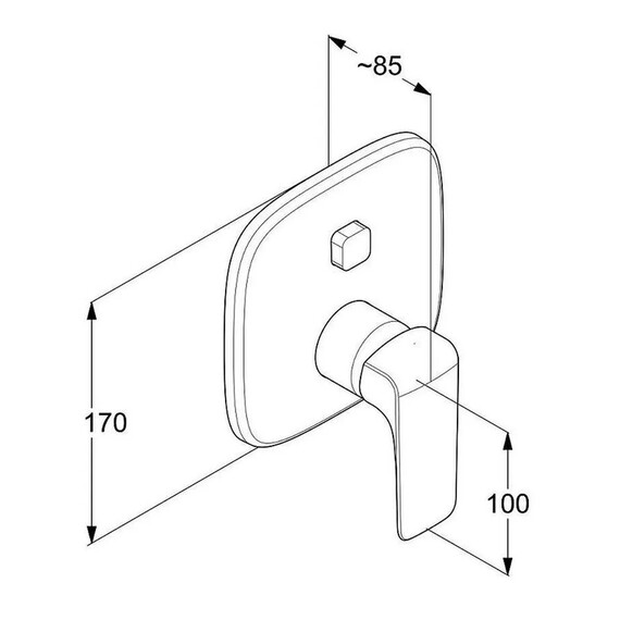Смеситель для ванны Kludi Ameo 416590575 - фото 2
