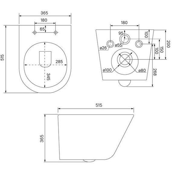 Унитаз подвесной безободковый Iddis Calipso CAQRDSEi25 с тонкой крышкой микролифт (система смыва Торнадо) - фото 10