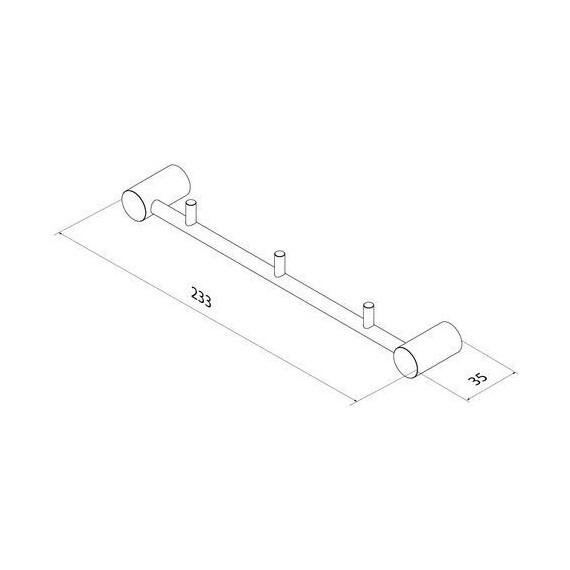 Набор крючков Iddis Petite PETG0S3i41, цвет золото матовое - фото 12