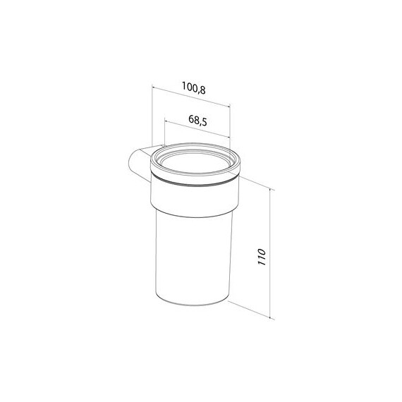 Стакан для зубных щеток Iddis Petite PETG0SGi45, цвет золото матовое - фото 12