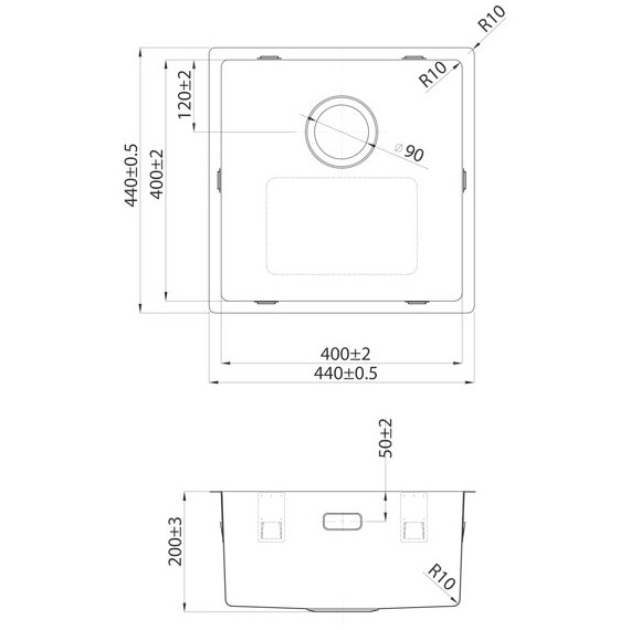 Кухонная мойка Iddis Prime PRI44S0i77 1 мм, сатин - фото 16