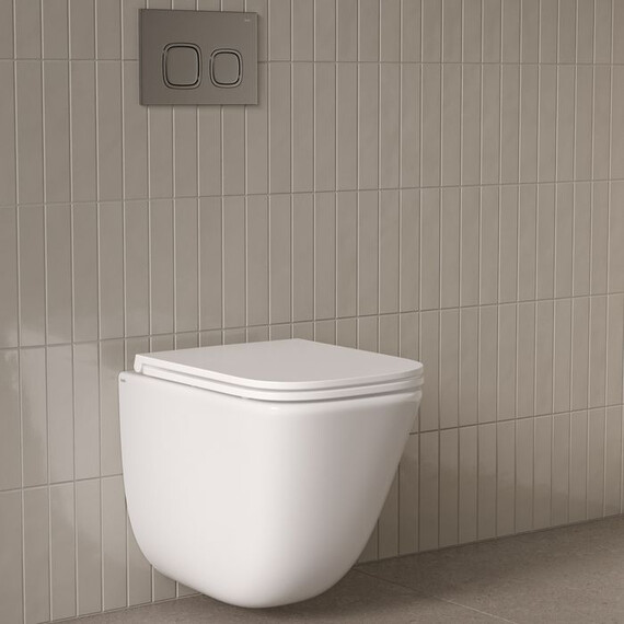 Унитаз подвесной безободковый Iddis Torr TOQFDSEi25 с тонкой крышкой микролифт (система смыва Торнадо) - фото 11