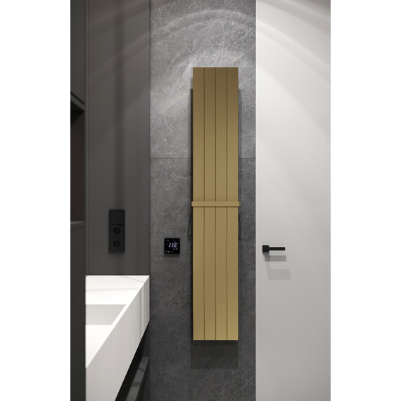 Полотенцесушитель электрический Boheme П4 250x1500 мм 725-MG, золото матовое - фото 3