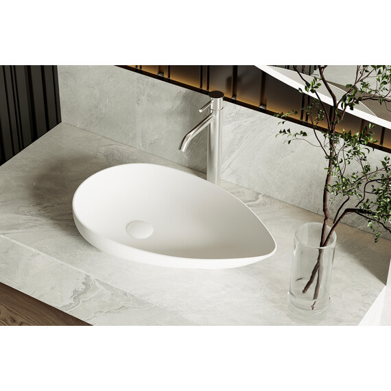 Раковина-чаша Abber Bequem 59 см AC2117MW, белый матовый - фото 6