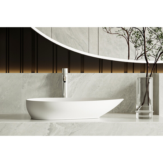 Раковина-чаша Abber Bequem 59 см AC2117MW, белый матовый - фото 7