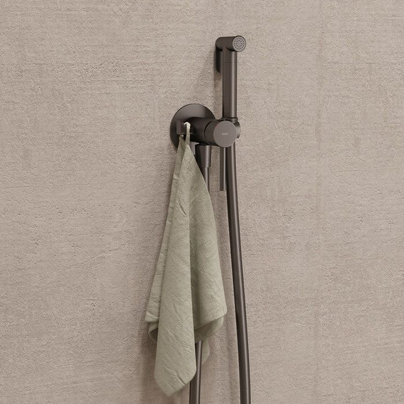 Набор для гигиенического душа Iddis Axes 005GMR0i08, графит матовый - фото 3