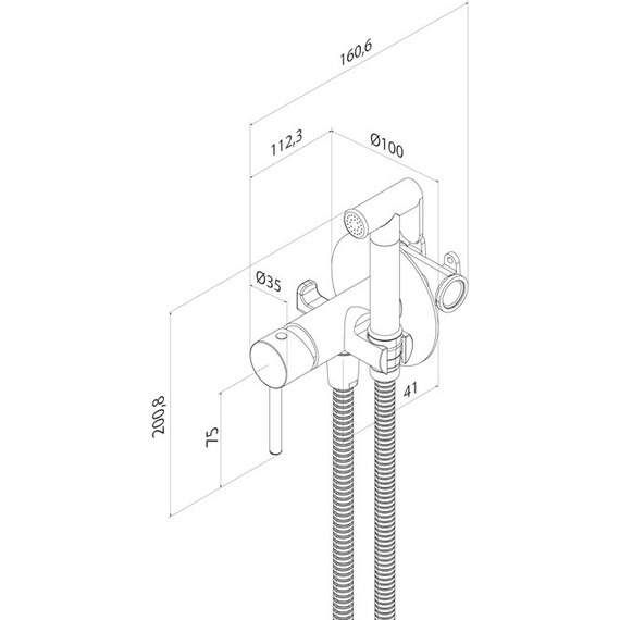 Набор для гигиенического душа Iddis Axes 005SBR0i08 - фото 5