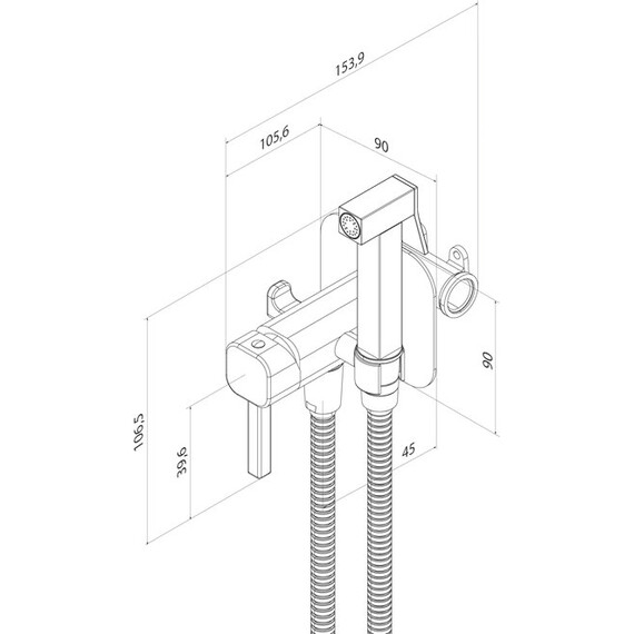 Набор для гигиенического душа Iddis Axes 006SBS0i08 - фото 5