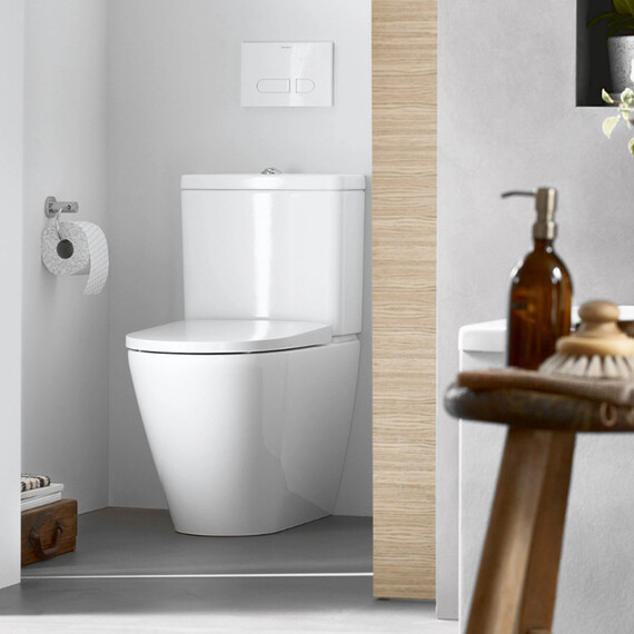 Унитаз-компакт безободковый Duravit D-Neo 20020900001 - фото 8