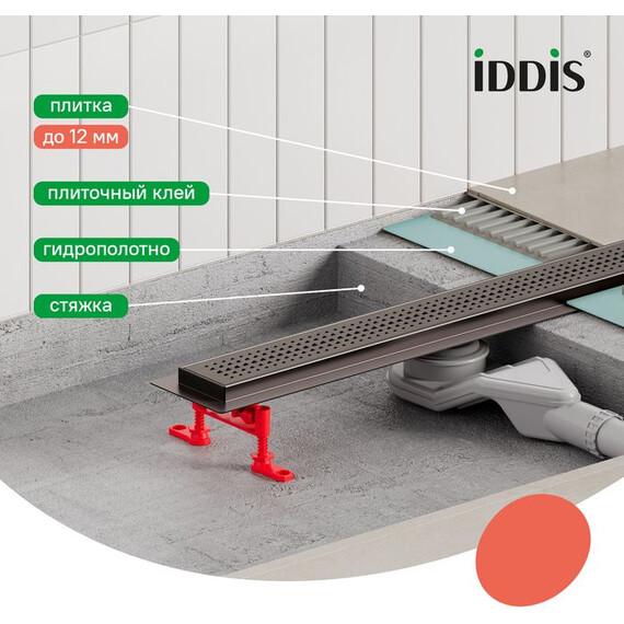 Трап Iddis Perfex 50 см 975B5GM20DZ, графит матовый - фото 12