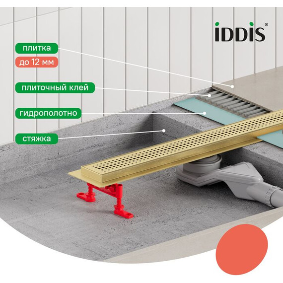 Трап Iddis Perfex 50 см 975B5MG20DZ, золото матовое - фото 10