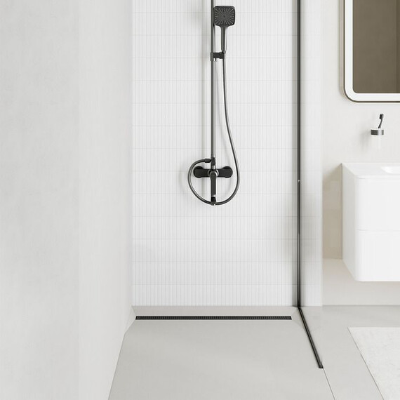 Трап Iddis Perfex 80 см 975B8GM20DZ, графит матовый - фото 3