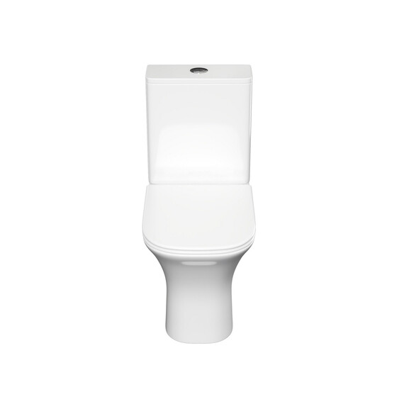 Унитаз-компакт безободковый Aquatek Optima T Square AQ4421-00 с ультратонкой крышкой микролифт (система смыва Торнадо) - фото 3