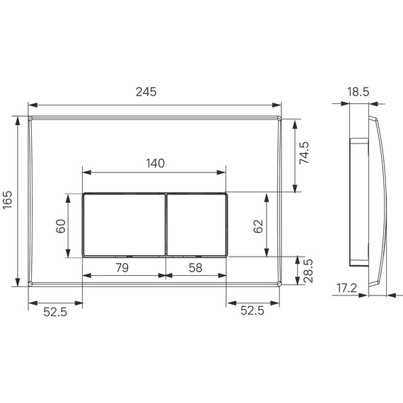 Инсталляция с подвесным безободковым унитазом комплект: Iddis Basic BASTQ02i73 сиденье микролифт, крепление, кнопка смыва чёрная (система смыва Торнадо) - фото 4