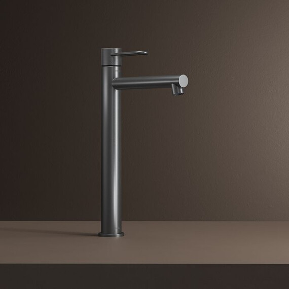 Смеситель для раковины высокий Iddis Duna DUNGM01i01, графит матовый - фото 4