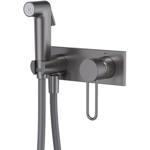 Набор для гигиенического душа Iddis Duna DUNGMV0i08, графит матовый - фото 