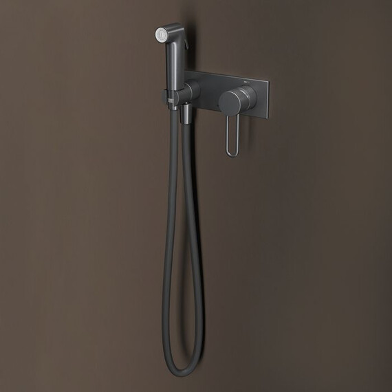 Набор для гигиенического душа Iddis Duna DUNGMV0i08, графит матовый - фото 6