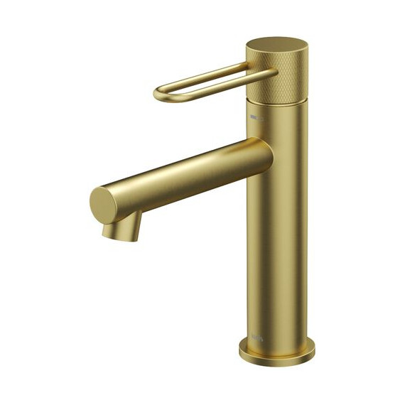 Смеситель для раковины Iddis Duna DUNMG00i01, золото матовое - фото 