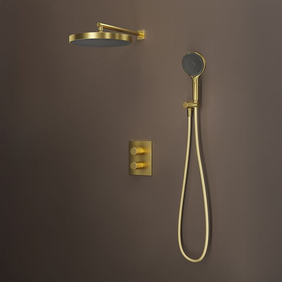 Душевая система для душа с термостатом Iddis Duna DUNMG0Ti67, золото матовое - фото 13