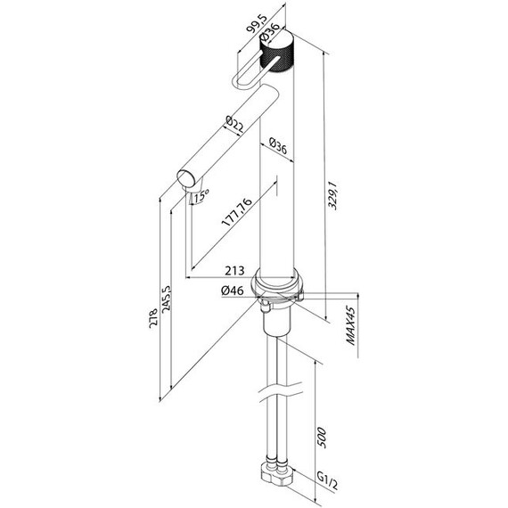 Смеситель для раковины высокий Iddis Duna DUNSB01i01 - фото 9