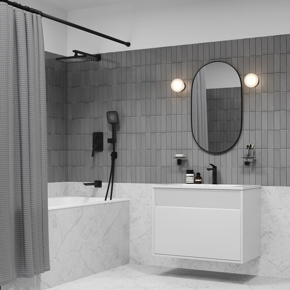 Душевая система для ванны Iddis Parker PARBL03i68, чёрный матовый - фото 3