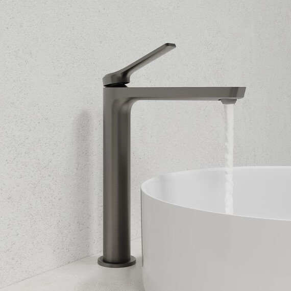 Смеситель для раковины высокий Iddis Parker PARGM01i01, графит матовый - фото 3