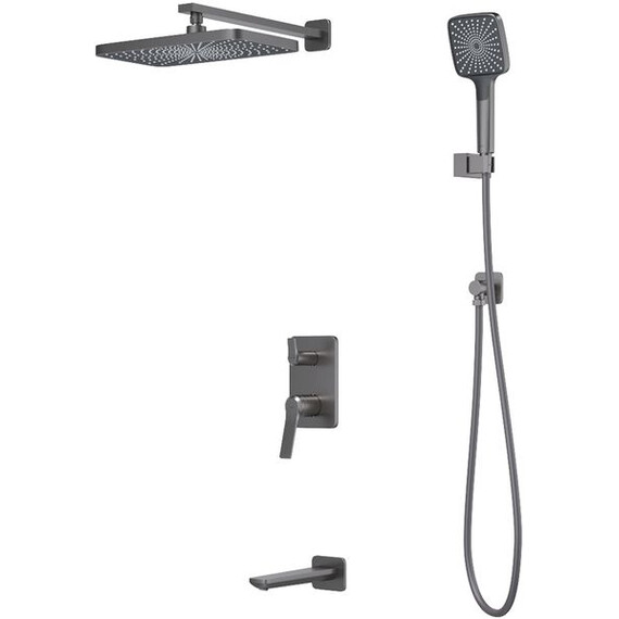 Душевая система для ванны Iddis Parker PARGM03i68, графит матовый - фото 