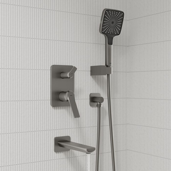 Душевая система для ванны Iddis Parker PARGM03i68, графит матовый - фото 6