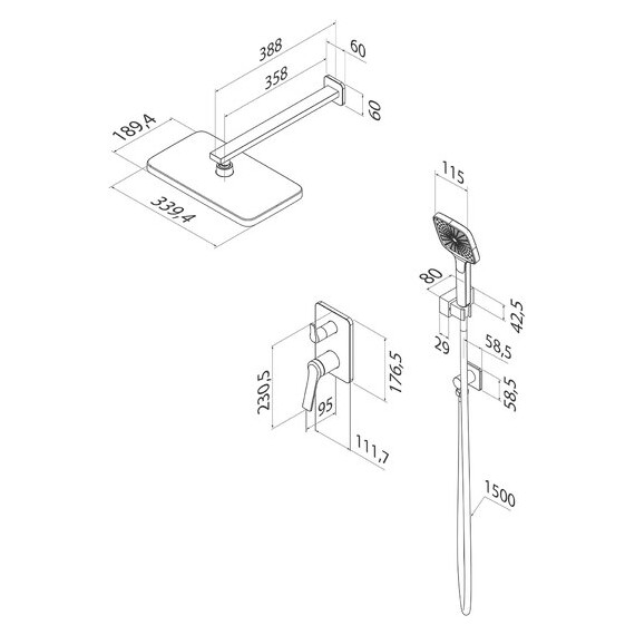 Душевая система для душа Iddis Parker PARSB02i67P - фото 7
