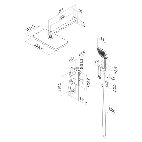 Душевая система для душа Iddis Parker PARSB02i67 - фото 9