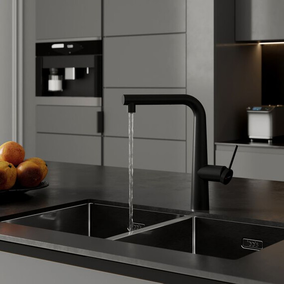 Смеситель для кухни Iddis Pure PURBLPFi05N, чёрный матовый - фото 3
