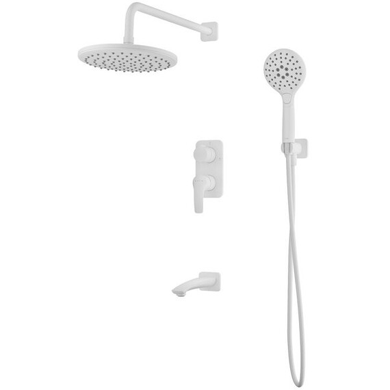 Душевая система для ванны Iddis Ray RAYWT03i68, белый матовый - фото 