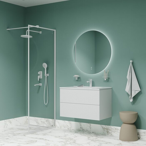 Душевая система для ванны Iddis Ray RAYWT03i68, белый матовый - фото 2