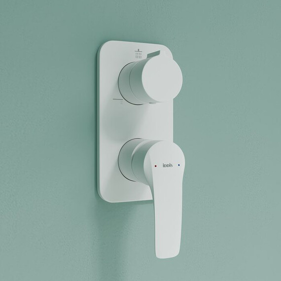 Душевая система для ванны Iddis Ray RAYWT03i68, белый матовый - фото 6