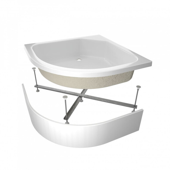 Поддон акриловый Тритон ПД7 100х100 см (каркас и панель в комплекте) - фото 3