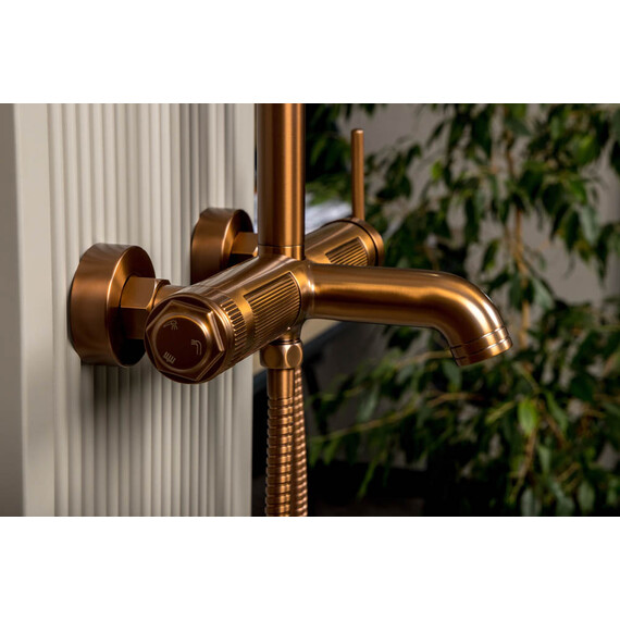 Душевая стойка Boheme Eterna 178-BRB, бронза брашированная - фото 4