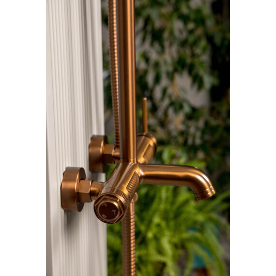 Душевая стойка Boheme Eterna 178-BRB, бронза брашированная - фото 5