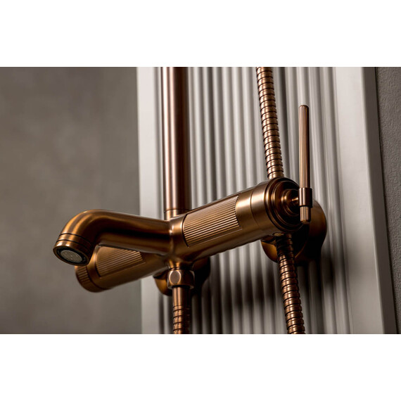 Душевая стойка Boheme Eterna 178-BRB, бронза брашированная - фото 3