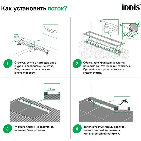 Трап Iddis Level 60 см 975A6SB10DZ - фото 12