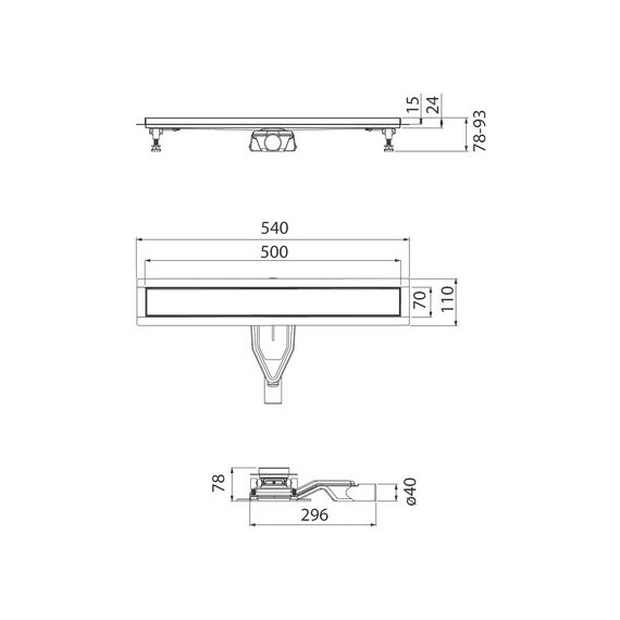 Трап Iddis Perfex 50 см 975B5SB00DZ (под плитку) - фото 16