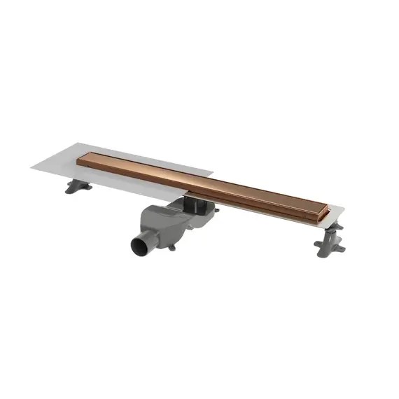 Трап Boheme Premium Linear 60 см 982-60-CB, медь брашированная (под плитку) - фото 