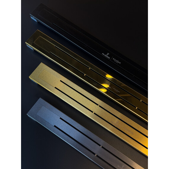 Трап Boheme Premium Linear 80 см 982-80-GM, графит (под плитку) - фото 2