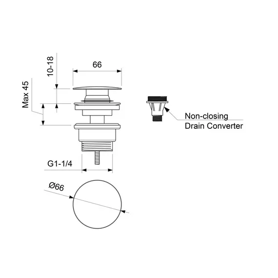 Донный клапан Aquatek AQ6007CR - фото 2
