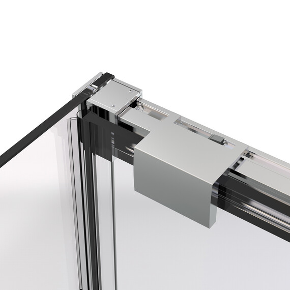 Душевое ограждение Vincea Stella 140x80 см VSR-1ST8014CLG (стекло 8 мм) брашированное золото/прозрачное - фото 9