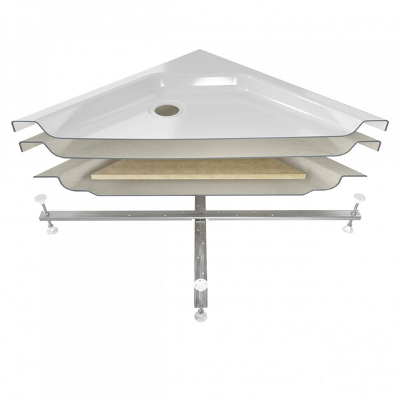 Поддон акриловый Тритон ПД1 90x90 см (каркас и панель в комплекте) - фото 2