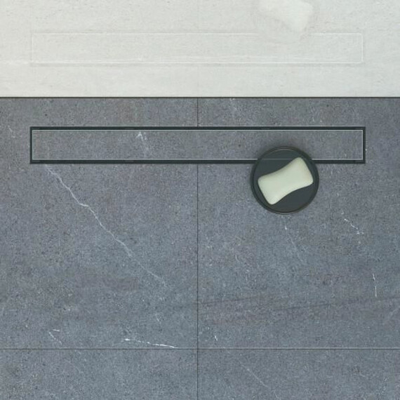 Трап Pestan (BETTOSERB) Confluo Frameless Line Black Matte 85 см 13701322, черный матовый (под плитку), Цвет производителя: чёрный, Размер трапа: 850 - фото 2